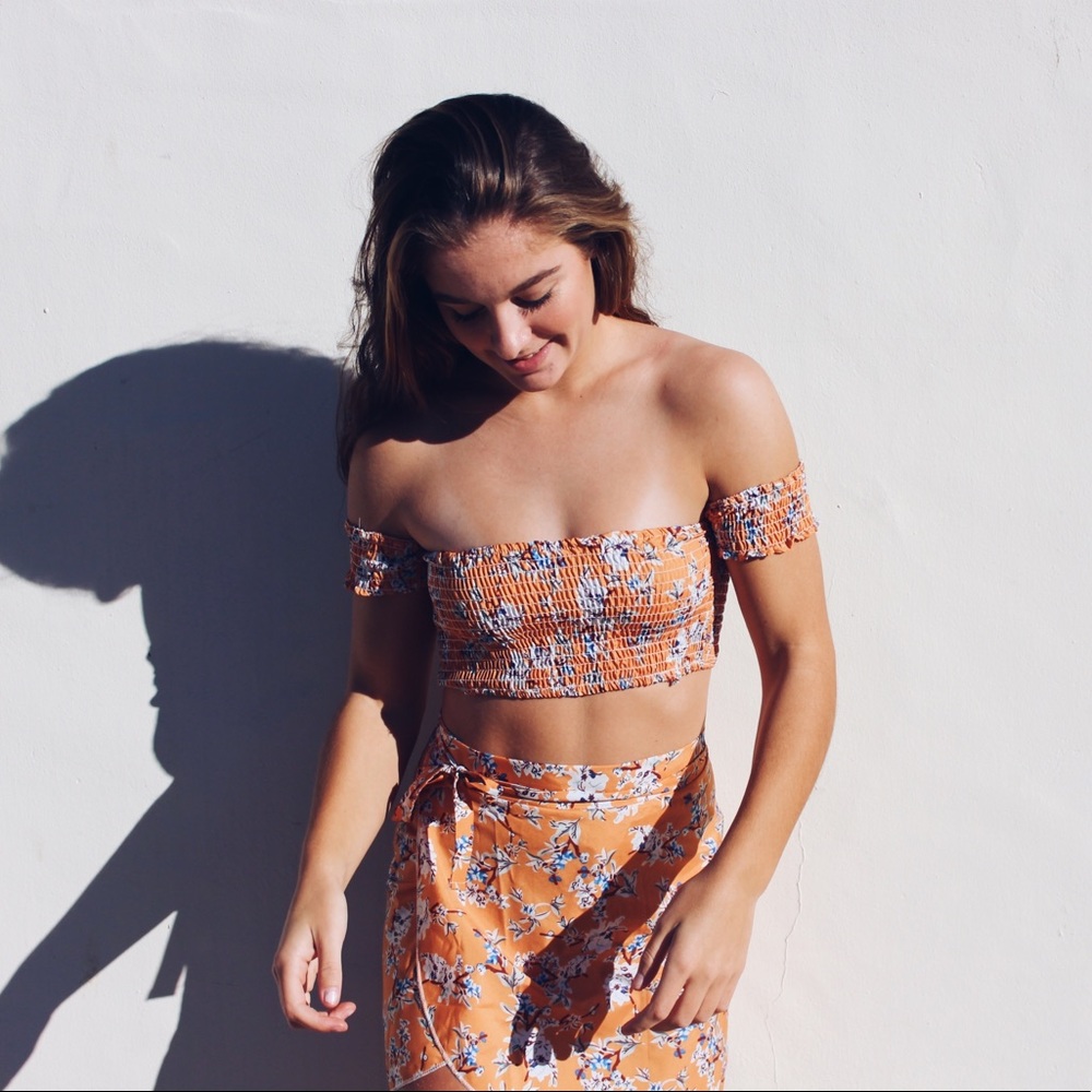 Two piece floral set